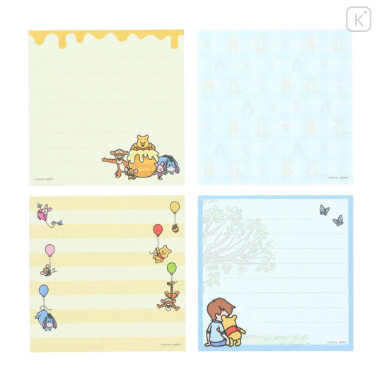 Japan Disney Square Memo - Winnie the Pooh & Christopher Robin Art By Tarout - 3