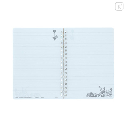 Japan Disney B6 Ring Notebook - Winnie the Pooh : Fun Art By Tarout - 3