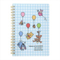 Japan Disney B6 Ring Notebook - Winnie the Pooh : Friends Balloon Art By Tarout - 1