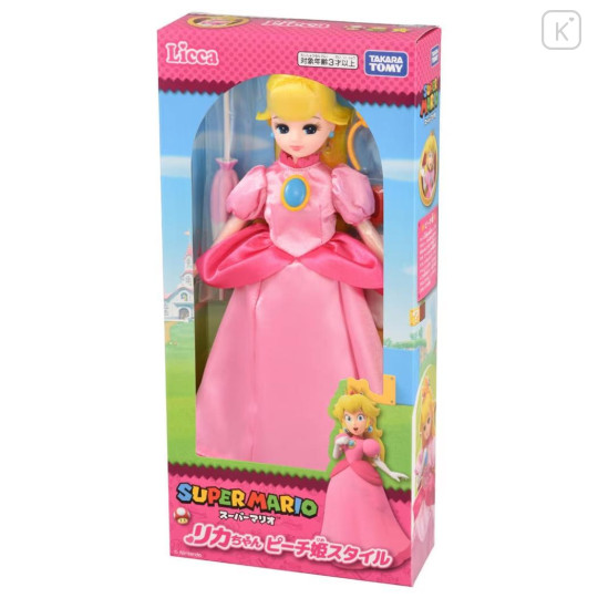 Japan Licca × Super Mario Brothers Doll Set - Princess Peach - 3