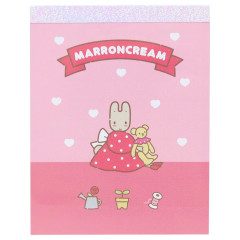 Japan Sanrio Mini Notepad - Marron Cream : Love Bear Pink
