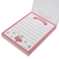 Japan Sanrio Mini Notepad - Marron Cream : Love Bear Pink - 2