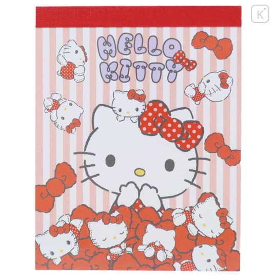 Japan Sanrio Mini Notepad - Hello Kitty : Ribbon Doll - 1