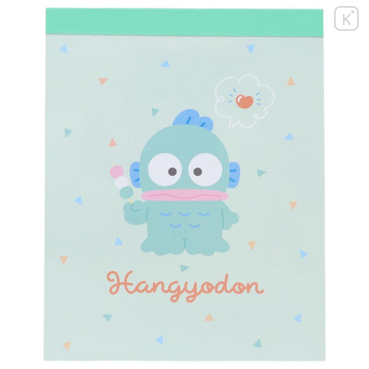 Japan Sanrio Mini Notepad - Hangyodon : Green - 1