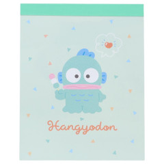 Japan Sanrio Mini Notepad - Hangyodon : Green