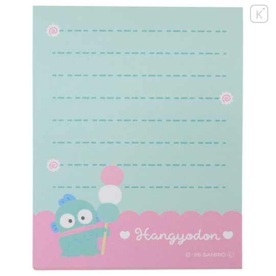 Japan Sanrio Mini Notepad - Hangyodon : Green - 3