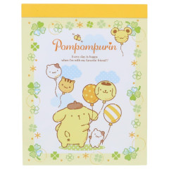 Japan Sanrio Mini Notepad - Pompompurin : Friends Balloon
