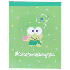 Japan Sanrio Mini Notepad - Keroppi : Donut Green