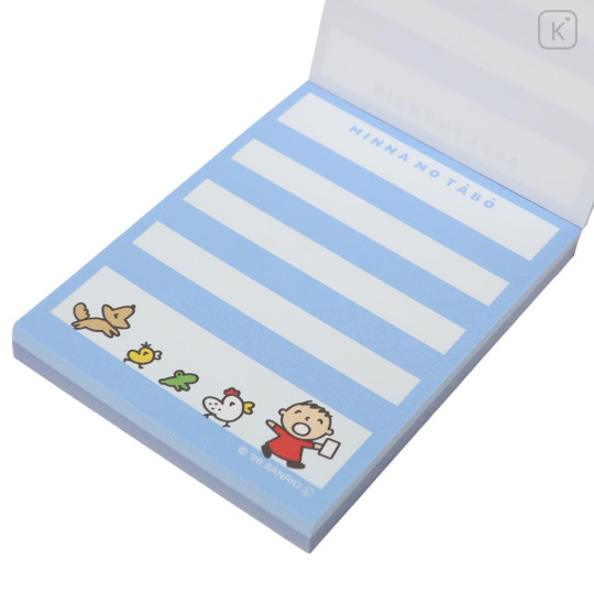 Japan Sanrio Mini Notepad - Minna No Tabo : Friends Blue - 2