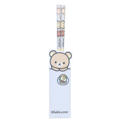 Japan San-x Bamboo Chopsticks 21cm - Rilakkuma : New Basic Rilakkuma Food