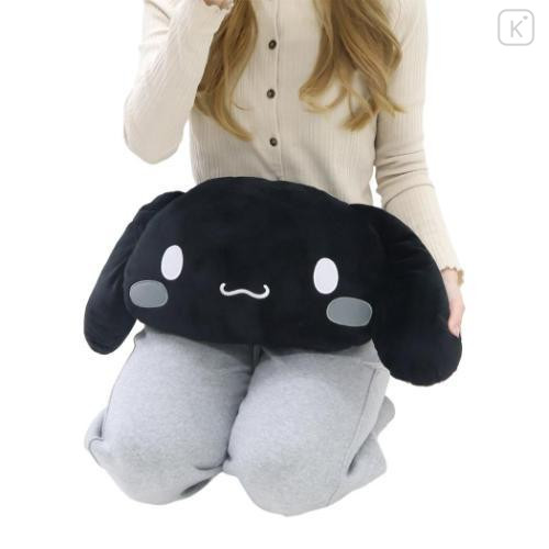 Japan Sanrio Die-cut Cushion - Cinnamoroll : Face Monochrome - 4