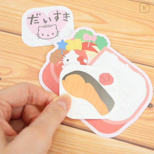 Japan Sanrio Memo Pad - Hello Kitty : Hidden Happy Picnic Bento Style - 3