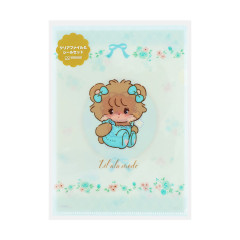 Japan Mikko Illustrations A5 File Holder with Sticker Set - Latte Lil ala mode