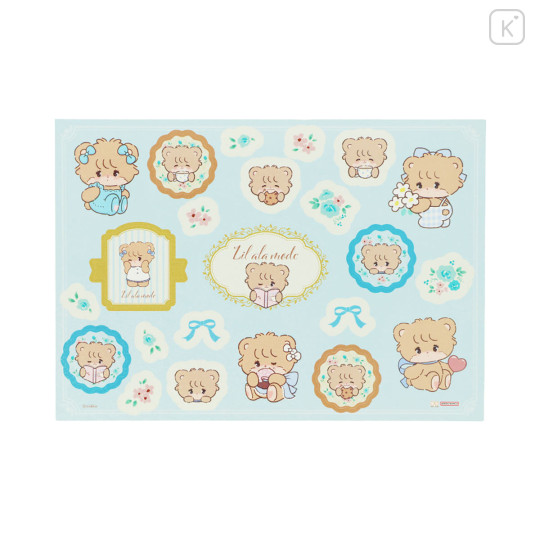 Japan Mikko Illustrations A5 File Holder with Sticker Set - Latte Lil ala mode - 2