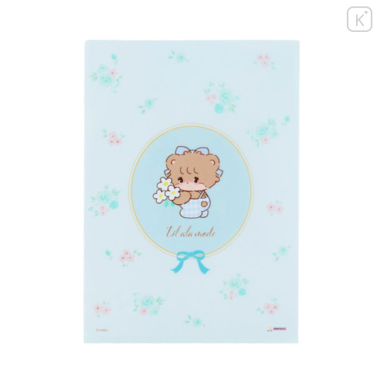 Japan Mikko Illustrations A5 File Holder with Sticker Set - Latte Lil ala mode - 3