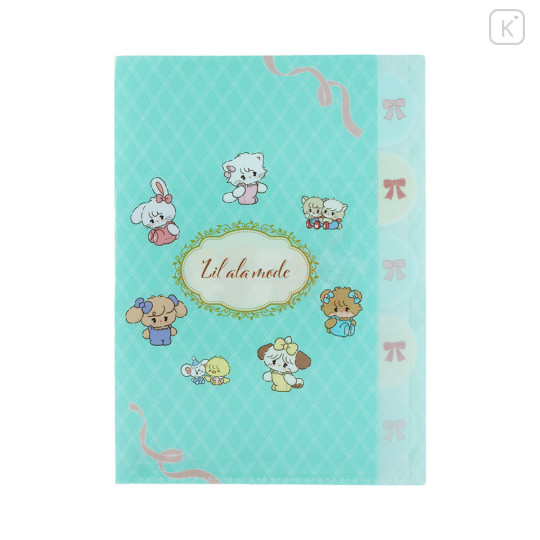 Japan Mikko Illustrations 5 Pockets A4 Index File Holder - Lil ala mode Turquoise - 1