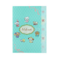 Japan Mikko Illustrations 5 Pockets A4 Index File Holder - Lil ala mode Turquoise - 1