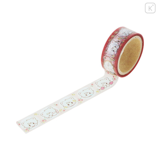 Japan Mikko Illustrations Transparent Masking Tape - Lil ala mode Mousse Flower - 2
