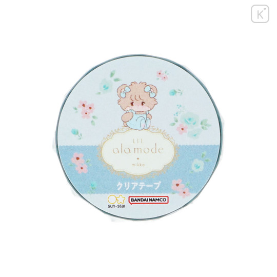 Japan Mikko Illustrations Transparent Masking Tape - Lil ala mode Latte Flower - 1