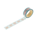 Japan Mikko Illustrations Transparent Masking Tape - Lil ala mode Latte Flower - 2