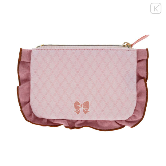 Japan Mikko Illustrations Frill Cosmetic Pouch - Lil ala mode Mousse & Cammy - 2