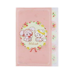 Japan Mikko Illustrations 5 Pockets A4 Index File Holder - Lil ala mode Mousse & Cammy