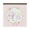 Japan Mikko Illustrations Square Memo - Lil ala mode Mousse & Cammy - 1