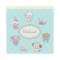 Japan Mikko Illustrations Square Memo - Lil ala mode Turquoise - 1