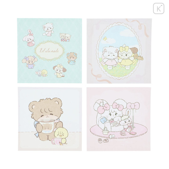 Japan Mikko Illustrations Square Memo - Lil ala mode Turquoise - 2
