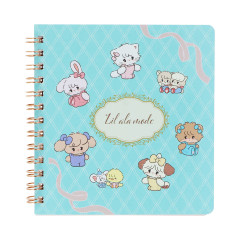 Japan Mikko Illustrations Square Notebook - Lil ala mode Turquoise