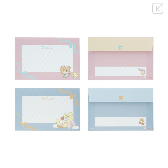 Japan Mikko Illustrations Mini Letter Set - Lil ala mode Light Blue - 7