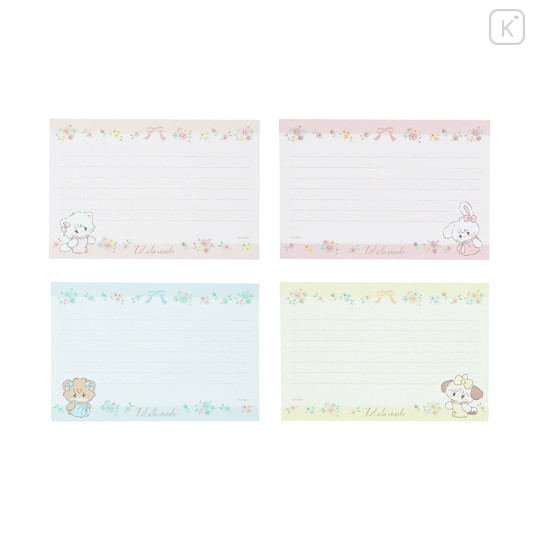 Japan Mikko Illustrations Mini Letter Set - Lil ala mode Pink - 2