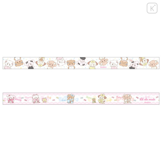 Japan Mikko Illustrations Clear Masking Tape Set - Lil ala mode A - 2