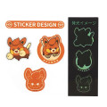 Japan Pokemon Luminous Phone Sticker Pack - Pawmi - 2