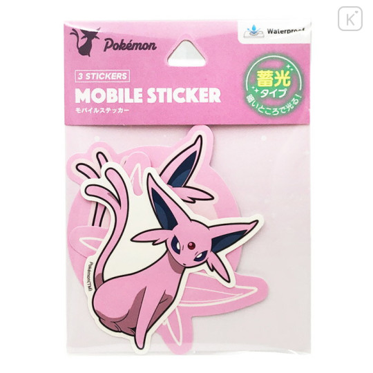 Japan Pokemon Luminous Phone Sticker Pack - Espeon - 1