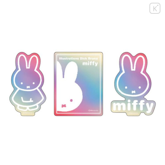 Japan Miffy Hologram Sticker Set - Miffy : Aurora Mint - 2
