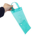 Japan Peanuts Rootote Clear PVC Portable Umbrella Pouch - Snoopy & Woodstock : Turquoise Waterproof Sleeve for Tote Bag Handle - 2