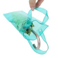 Japan Peanuts Rootote Clear PVC Portable Umbrella Pouch - Snoopy & Woodstock : Turquoise Waterproof Sleeve for Tote Bag Handle - 3