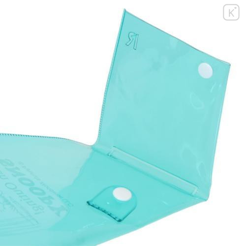 Japan Peanuts Rootote Clear PVC Portable Umbrella Pouch - Snoopy & Woodstock : Turquoise Waterproof Sleeve for Tote Bag Handle - 4