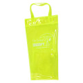 Japan Peanuts Rootote Clear PVC Portable Umbrella Pouch - Snoopy & Woodstock : Neon Yellow Waterproof Sleeve for Tote Bag Handle - 1