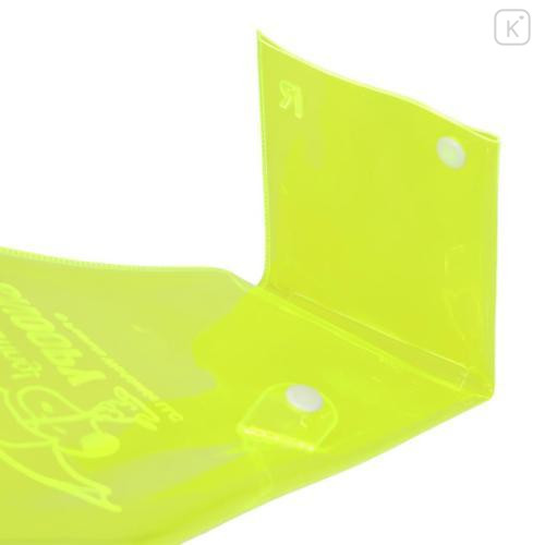 Japan Peanuts Rootote Clear PVC Portable Umbrella Pouch - Snoopy & Woodstock : Neon Yellow Waterproof Sleeve for Tote Bag Handle - 4
