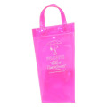 Japan Peanuts Rootote Clear PVC Portable Umbrella Pouch - Snoopy & Woodstock : Neon Pink Waterproof Sleeve for Tote Bag Handle - 1