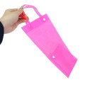 Japan Peanuts Rootote Clear PVC Portable Umbrella Pouch - Snoopy & Woodstock : Neon Pink Waterproof Sleeve for Tote Bag Handle - 2