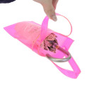 Japan Peanuts Rootote Clear PVC Portable Umbrella Pouch - Snoopy & Woodstock : Neon Pink Waterproof Sleeve for Tote Bag Handle - 3