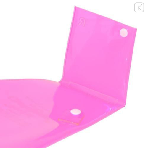 Japan Peanuts Rootote Clear PVC Portable Umbrella Pouch - Snoopy & Woodstock : Neon Pink Waterproof Sleeve for Tote Bag Handle - 4