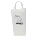 Japan Peanuts Rootote Clear PVC Portable Umbrella Pouch - Snoopy & Woodstock : White Waterproof Sleeve for Tote Bag Handle - 1