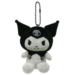 Japan Sanrio Mascot Holder - Kuromi : Monochrome