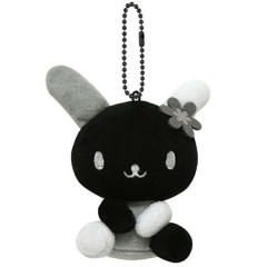 Japan Sanrio Mascot Holder - Usahana : Monochrome