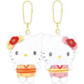 Japan Sanrio Magnetic Mascot Keychain - Hello Kitty & Hello Mimmy : Japanese Style - 1
