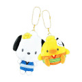 Japan Sanrio Magnetic Mascot Keychain - Pochacco & Piyo : Japanese Style - 1